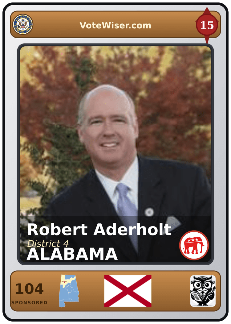 Robert B. Aderholt trading card
