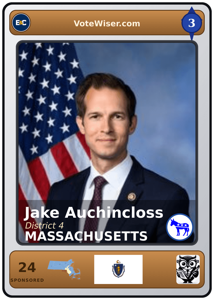 Jake Auchincloss trading card