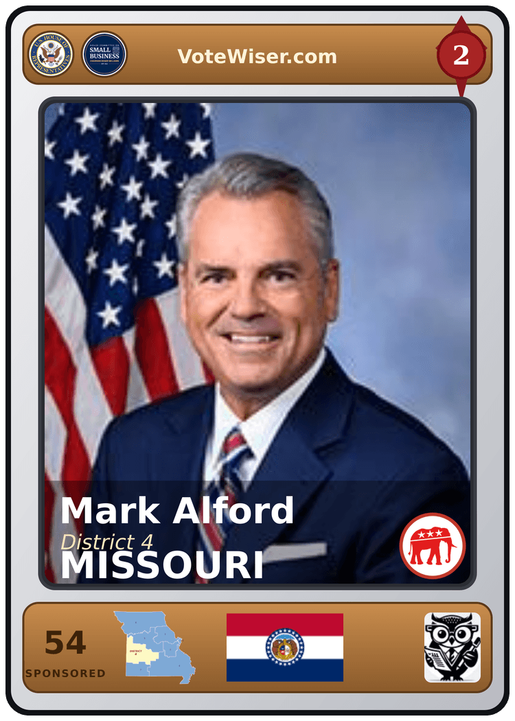 Mark Alford trading card