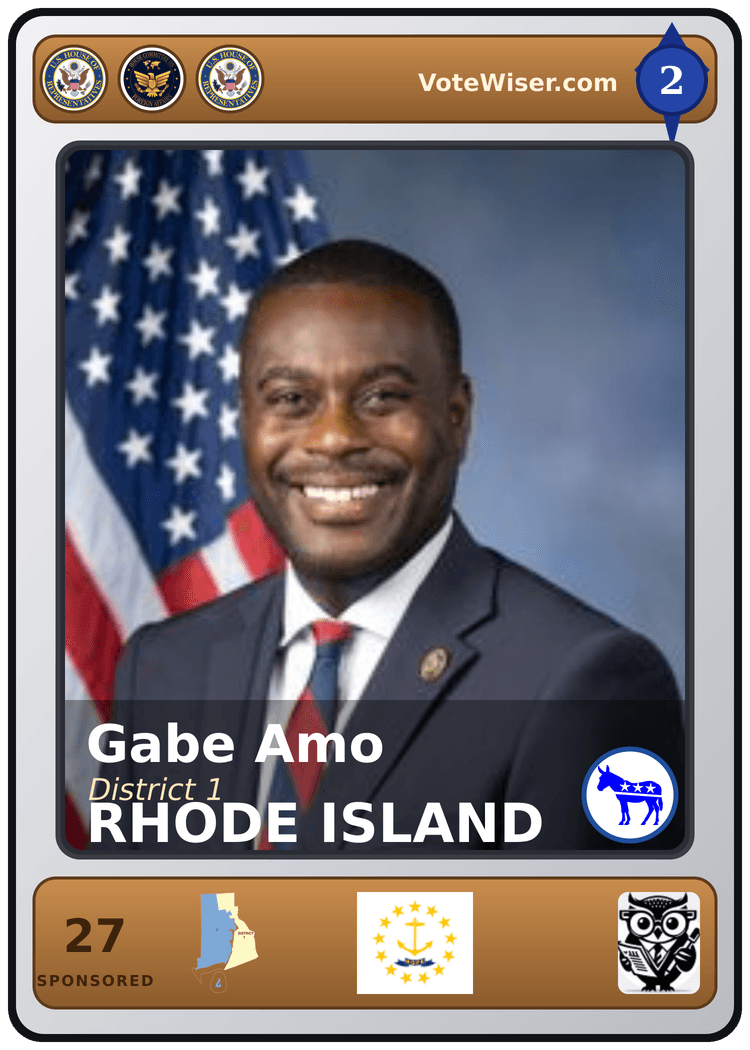 Gabe Amo trading card