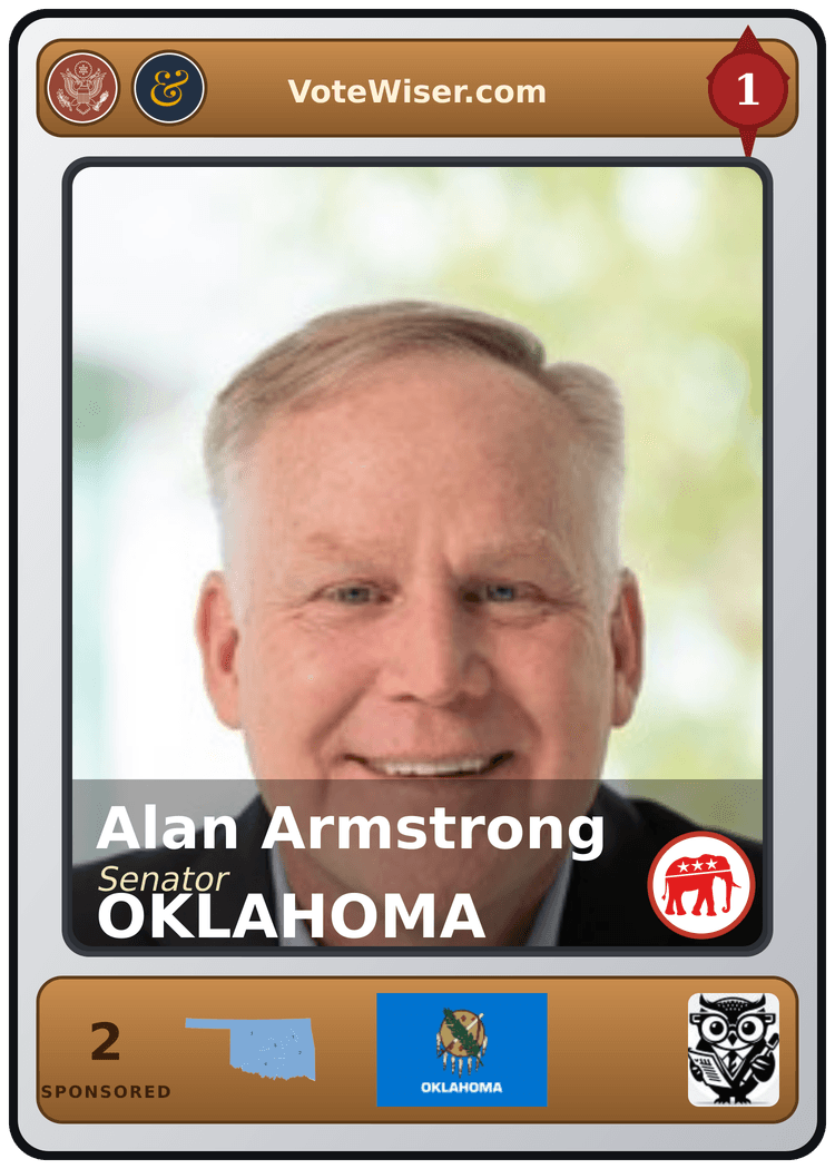 Alan Armstrong trading card