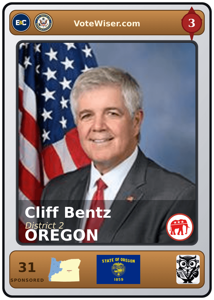 Cliff Bentz trading card