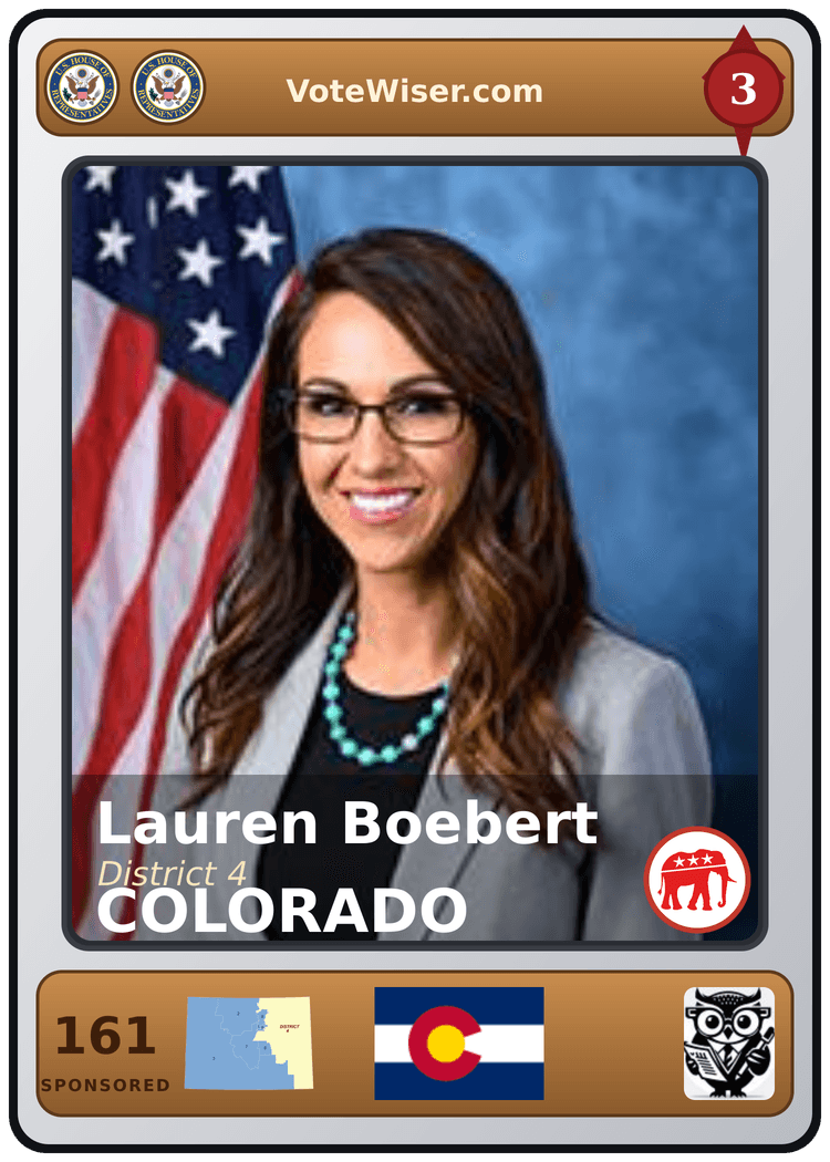 Lauren Boebert trading card