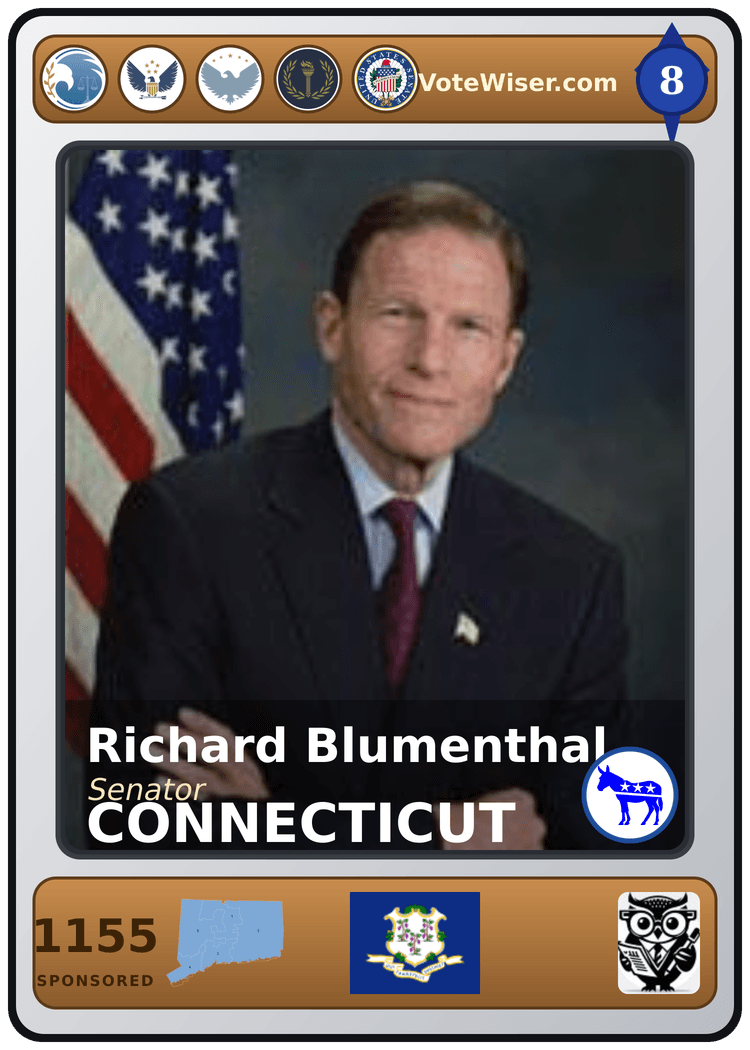 Richard Blumenthal trading card