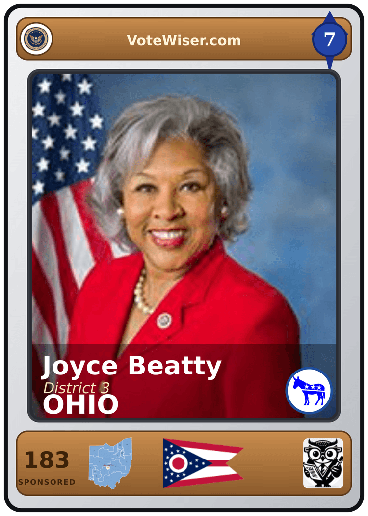 Joyce Beatty trading card