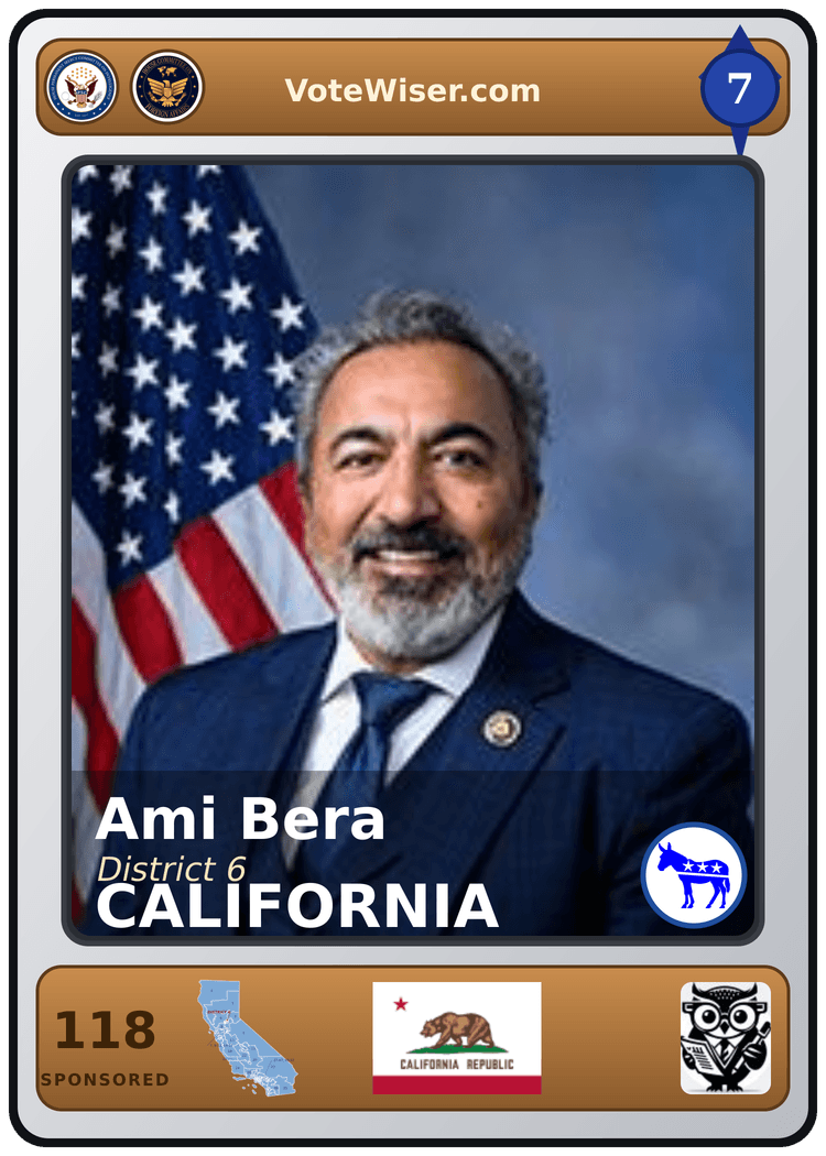Ami Bera trading card