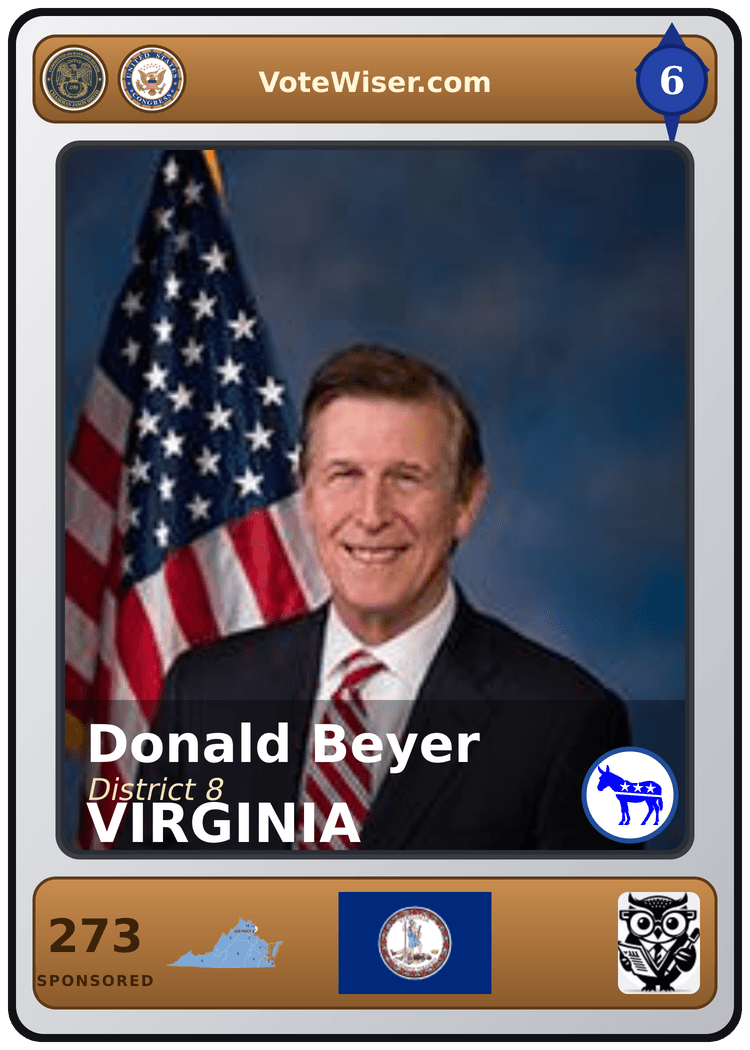Donald S. Beyer, Jr. trading card