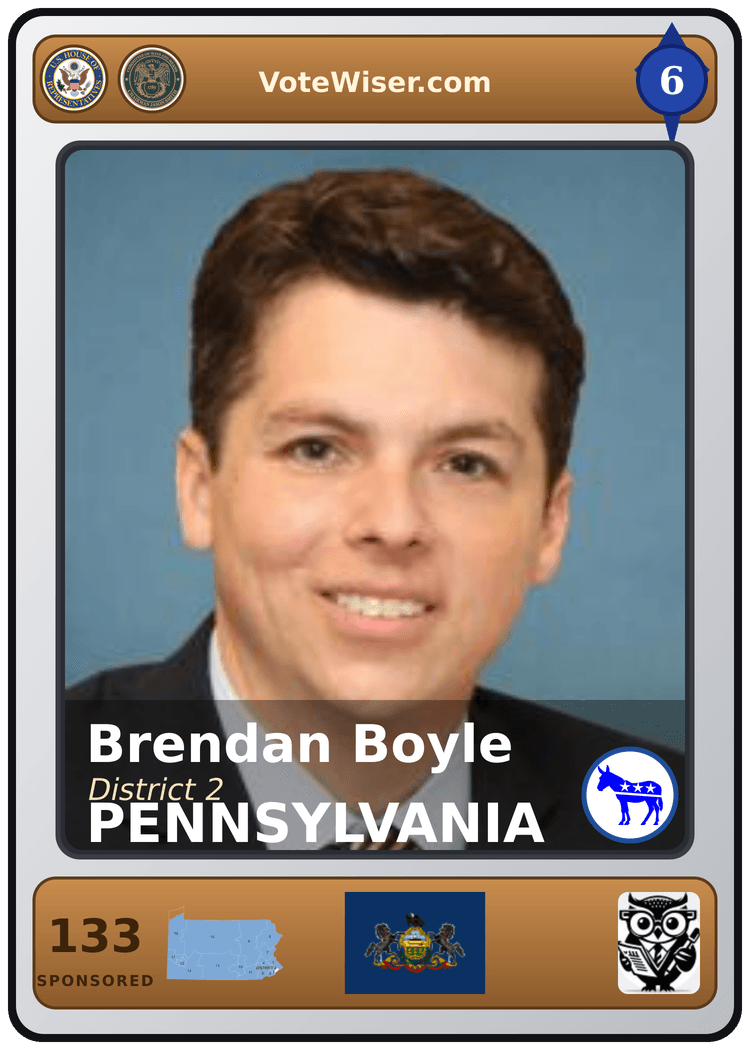 Brendan F. Boyle trading card