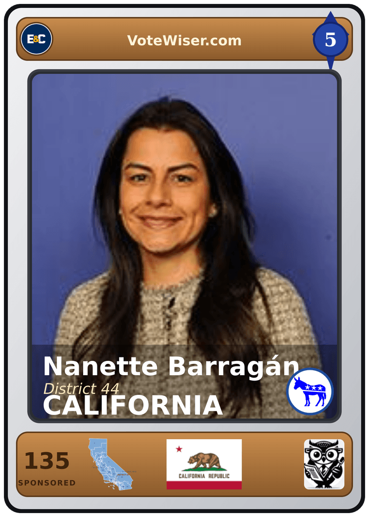 Nanette Diaz Barragán trading card