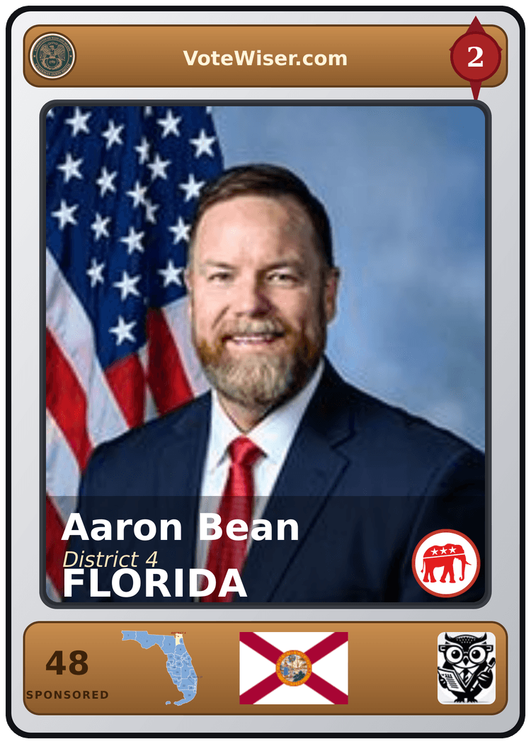 Aaron Bean trading card