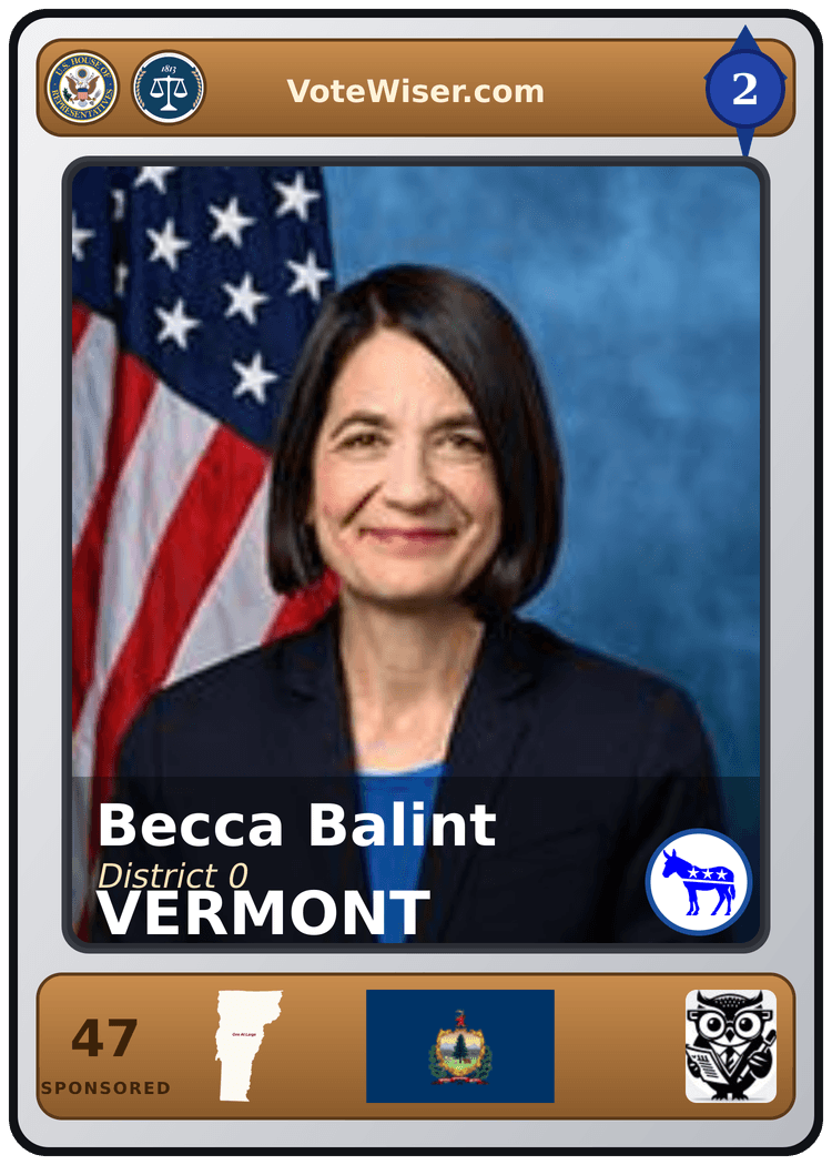 Becca Balint trading card