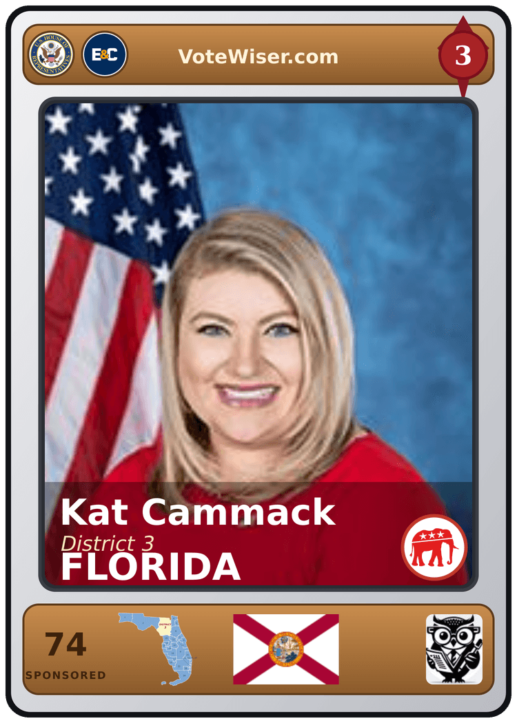 Kat Cammack trading card