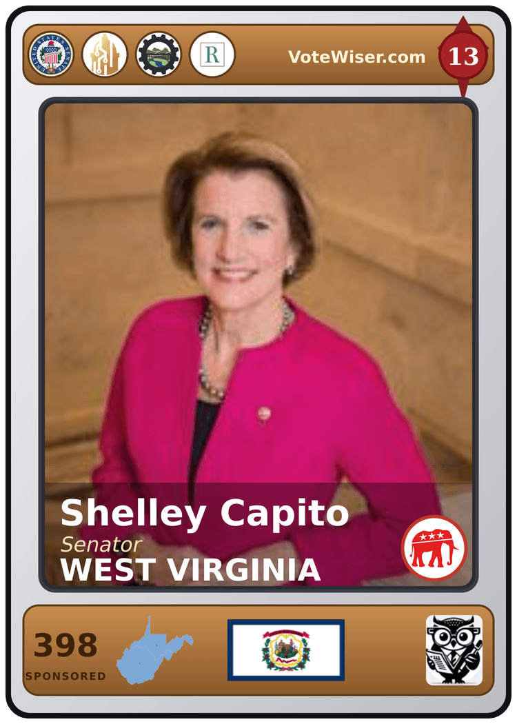 Shelley Moore Capito trading card
