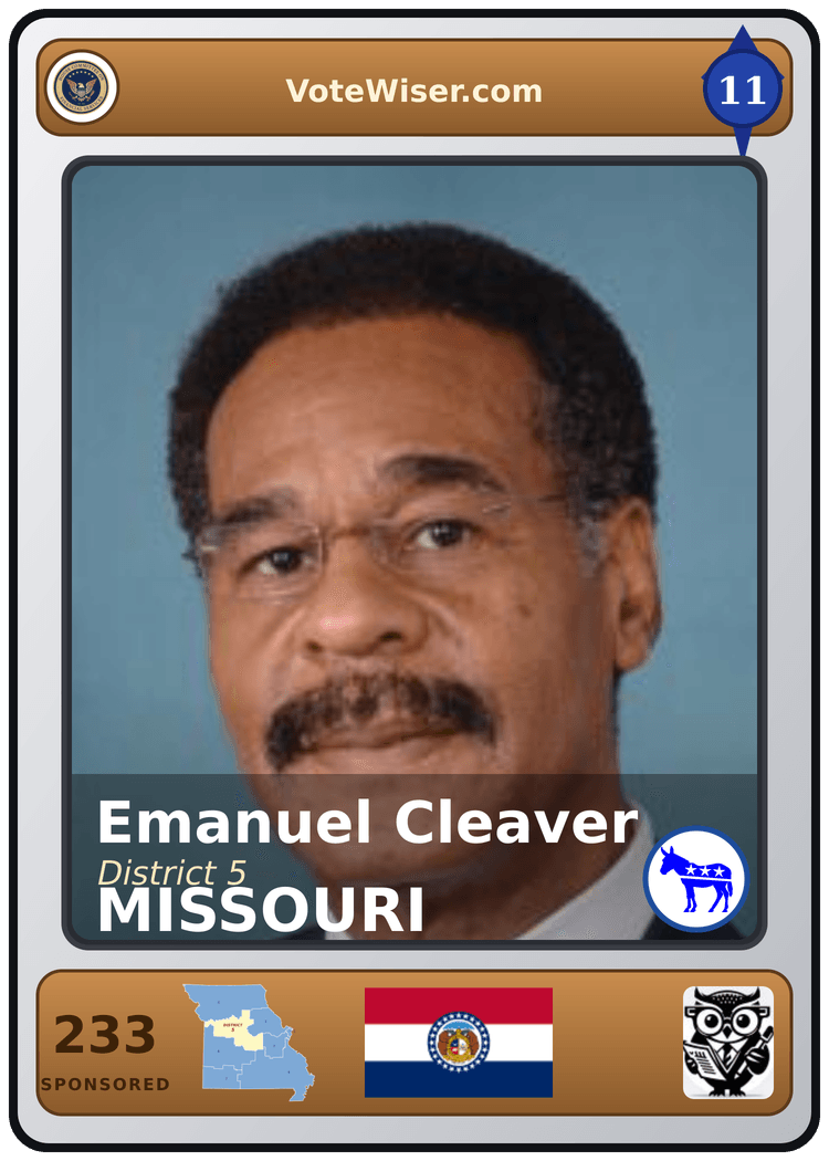 Emanuel Cleaver trading card