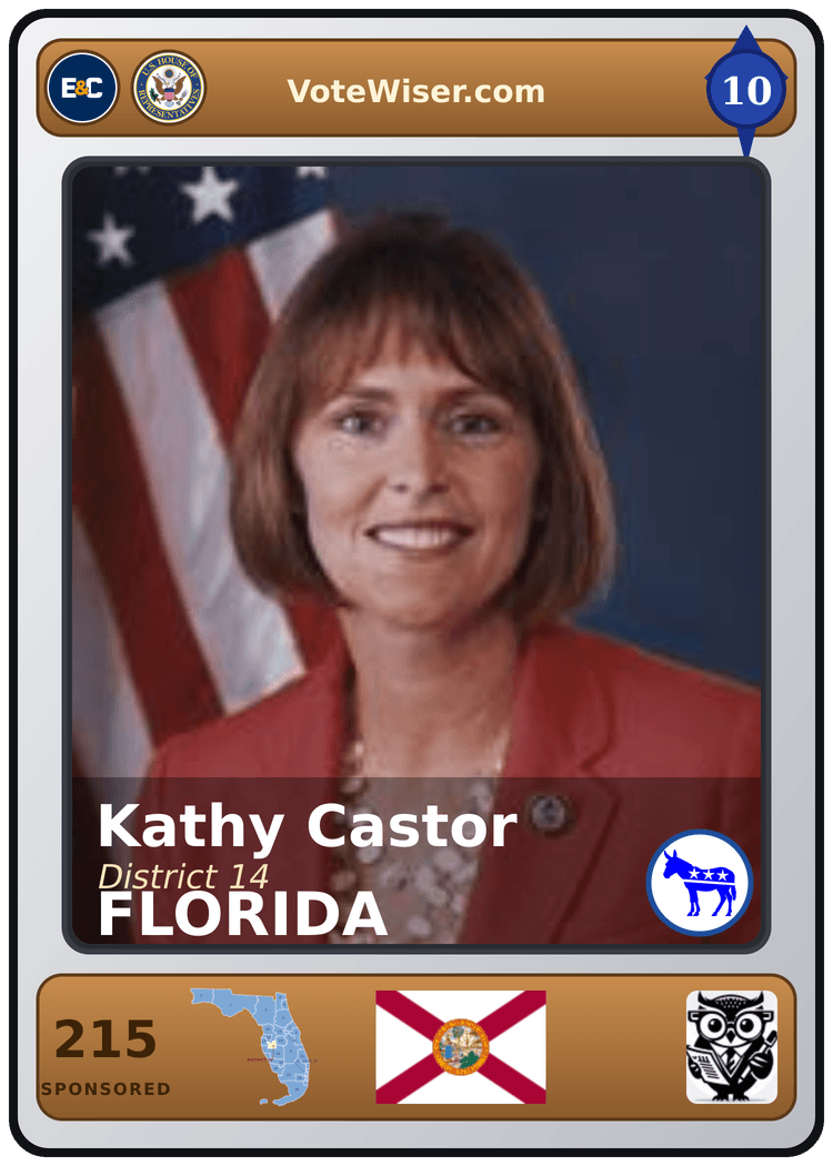 Kathy Castor trading card