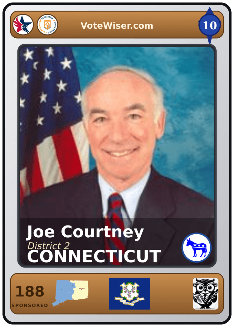 Joe Courtney trading card
