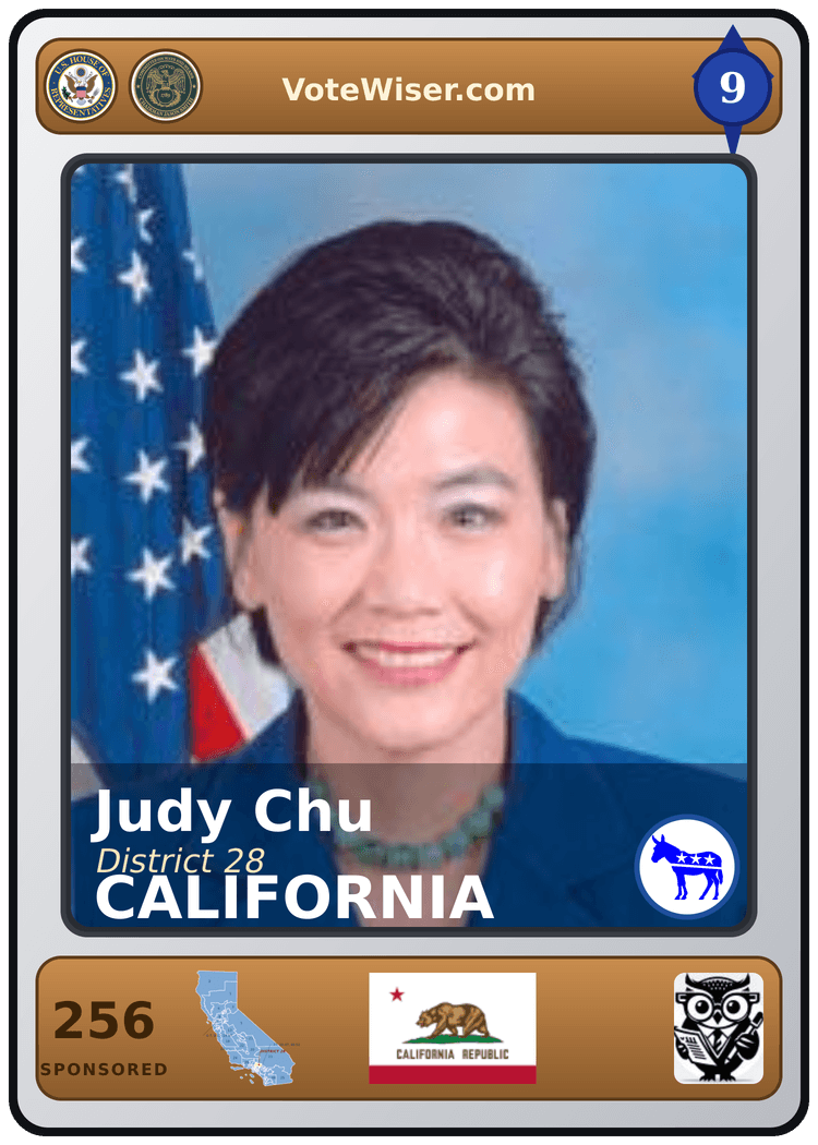 Judy Chu trading card