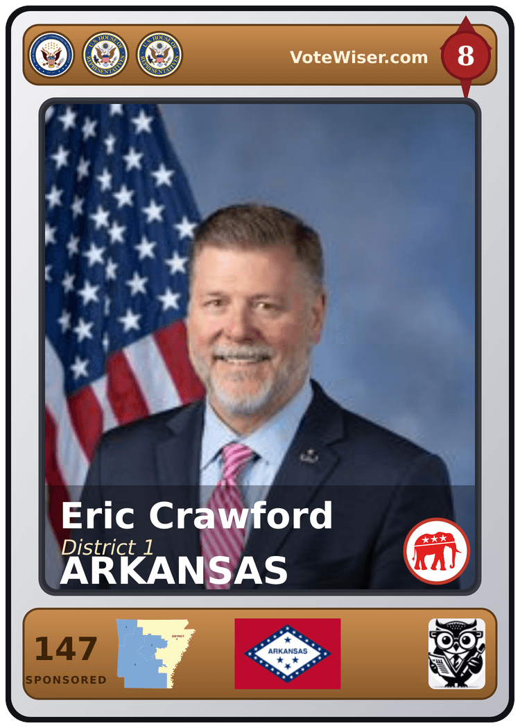 Eric A. "Rick" Crawford trading card