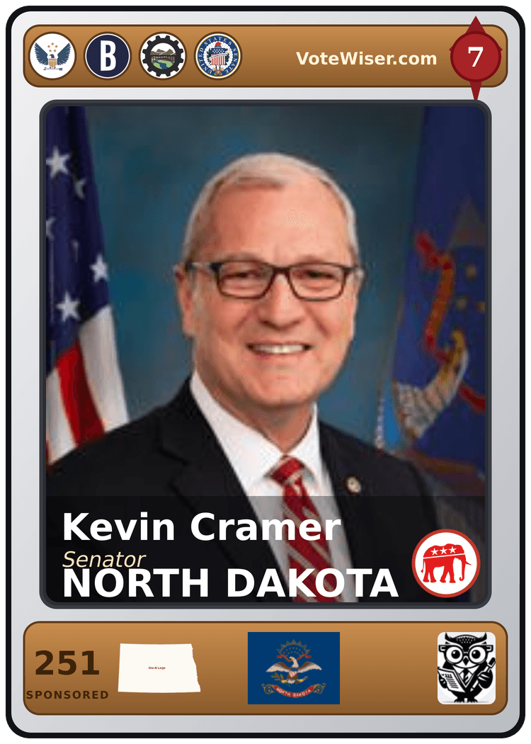 Kevin Cramer trading card