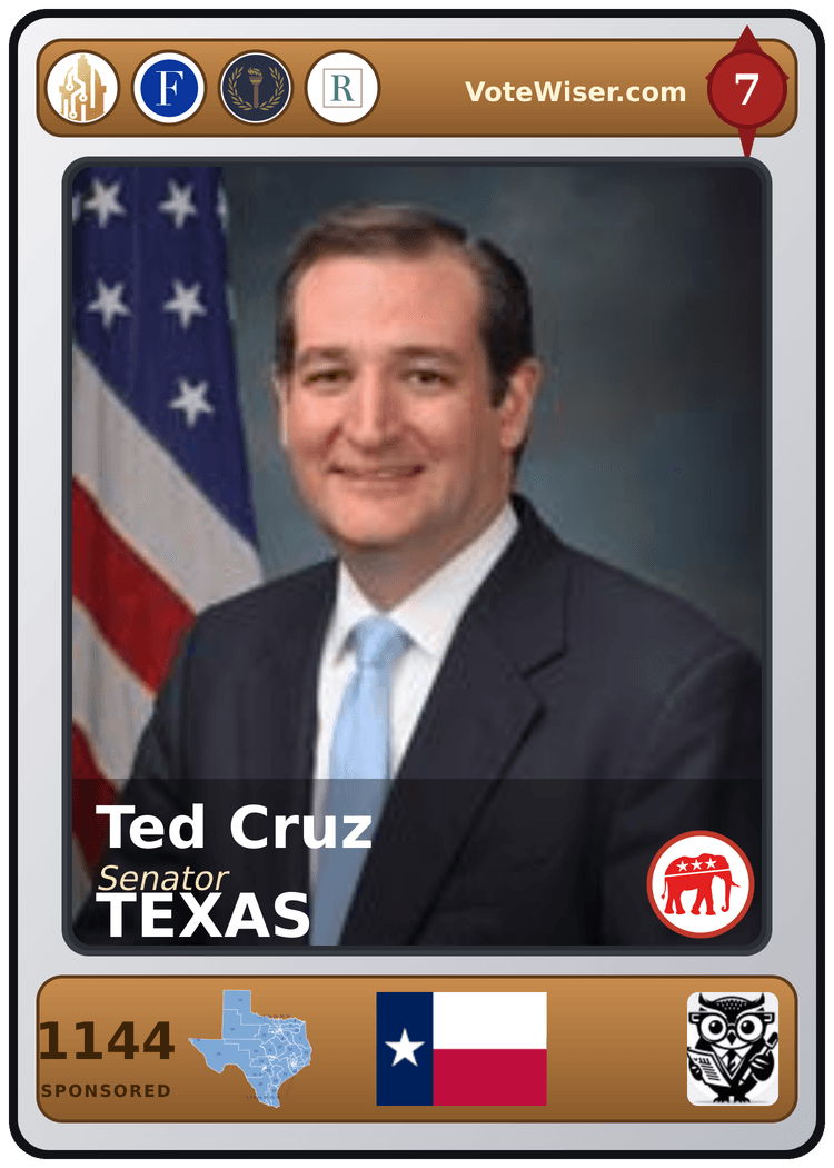 Ted Cruz trading card