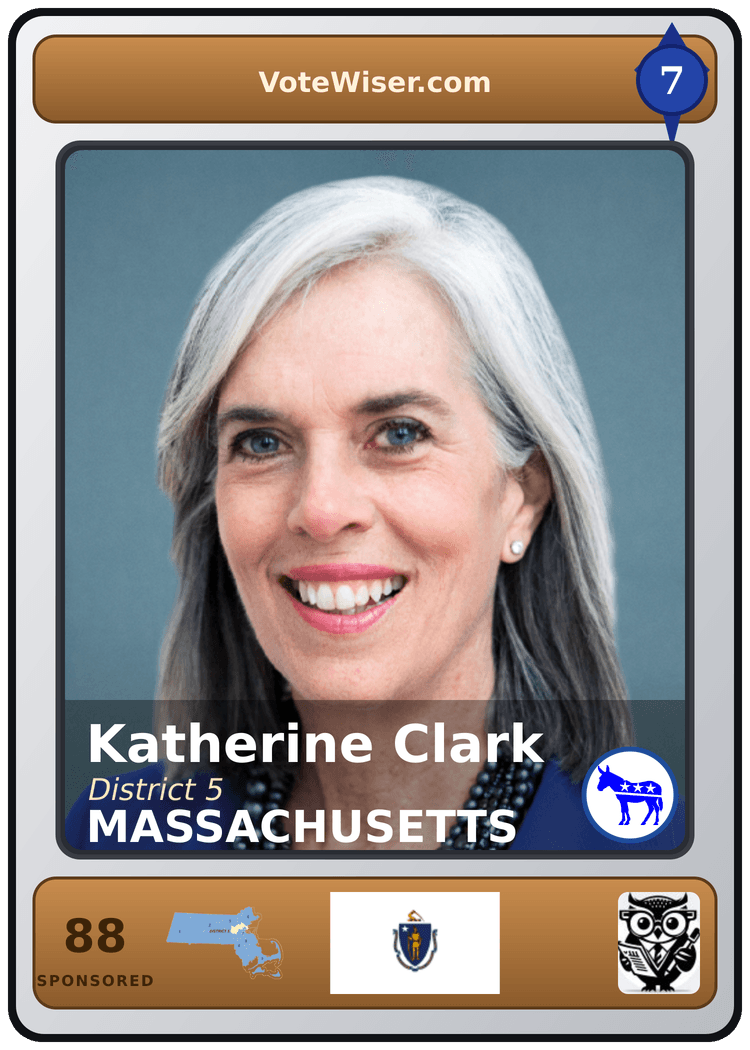 Katherine M. Clark trading card