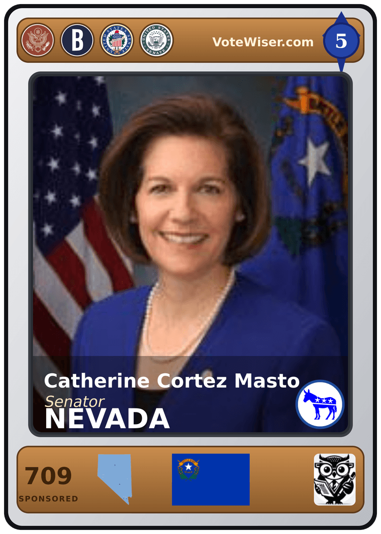 Catherine Cortez Masto trading card