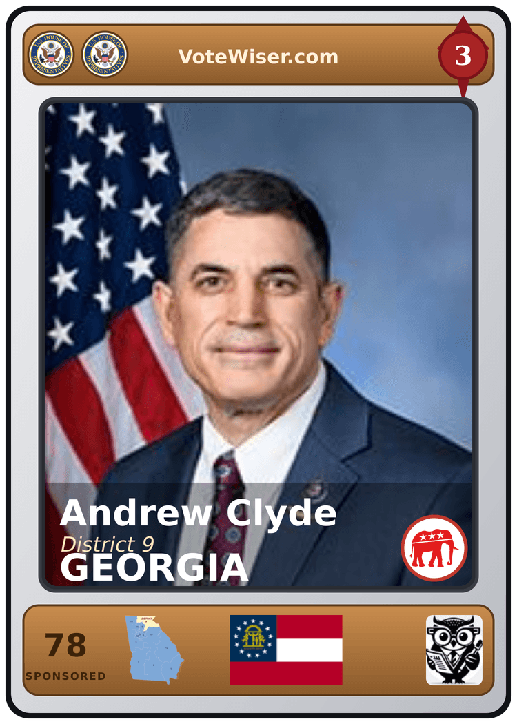 Andrew S. Clyde trading card