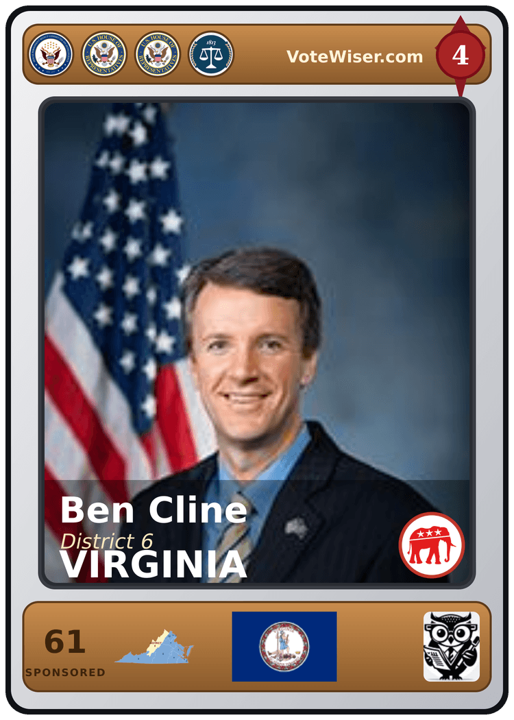 Ben Cline trading card