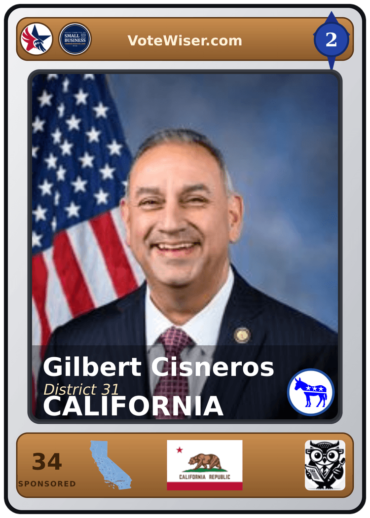 Gilbert Ray Cisneros, Jr. trading card
