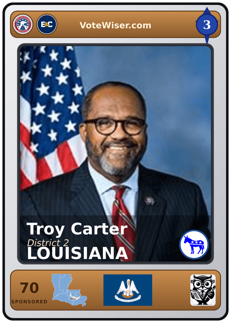 Troy A. Carter trading card