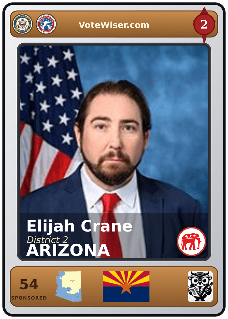 Elijah Crane trading card