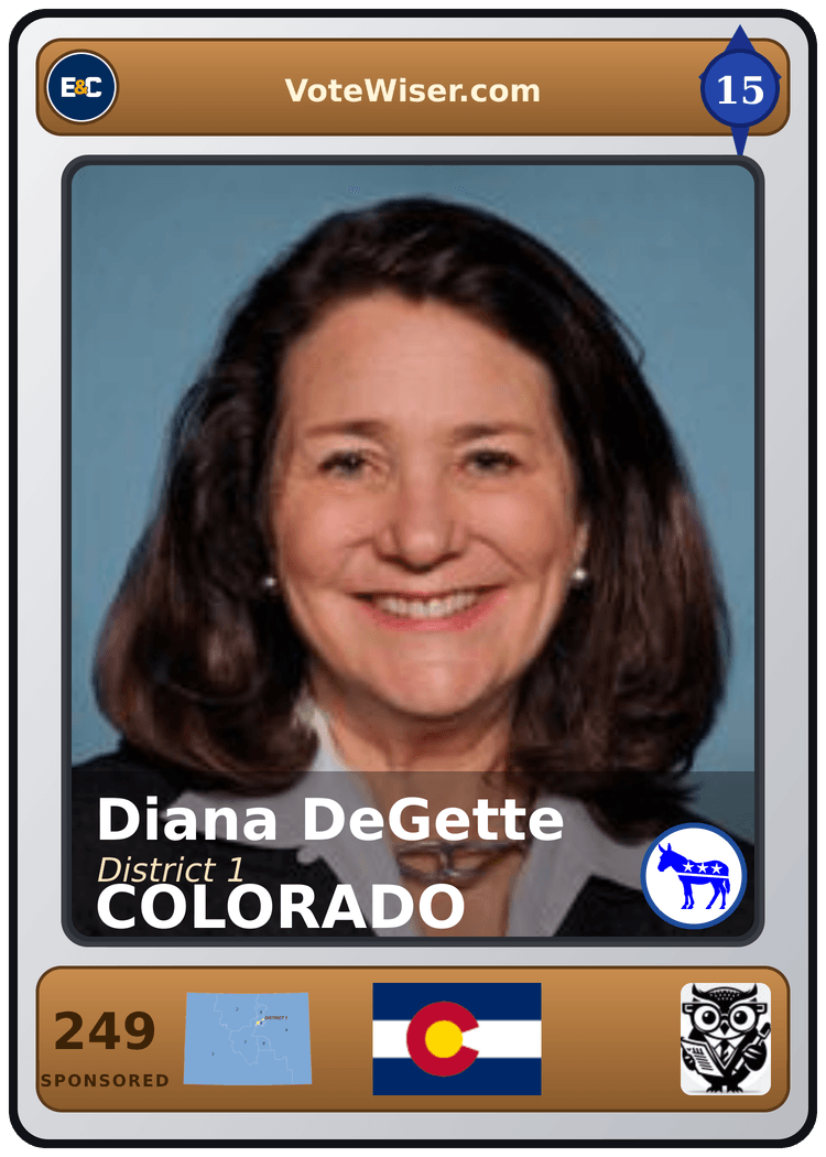 Diana DeGette trading card