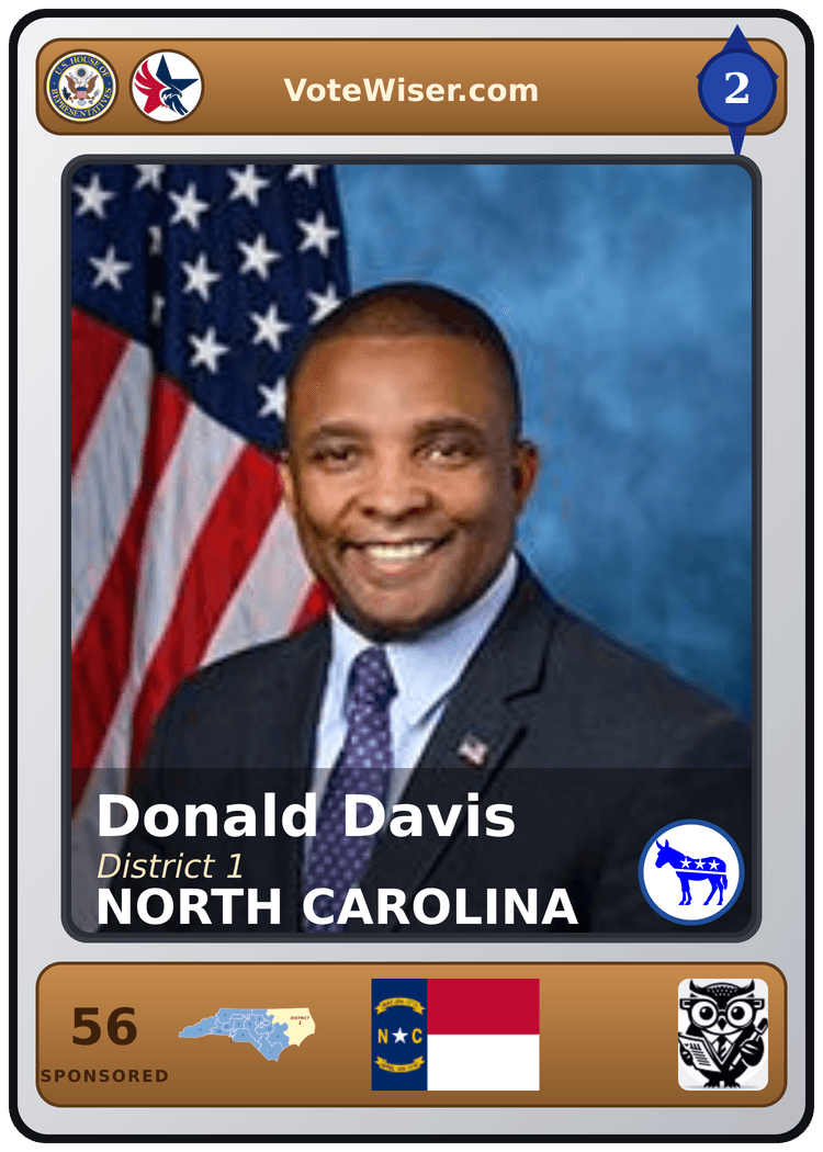 Donald G. Davis trading card