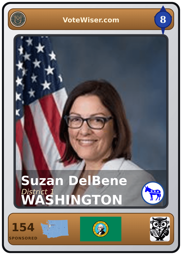 Suzan K. DelBene trading card