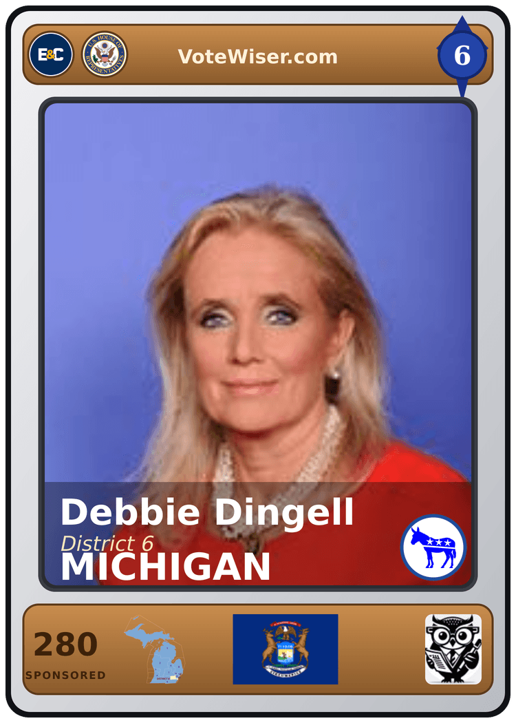 Debbie Dingell trading card
