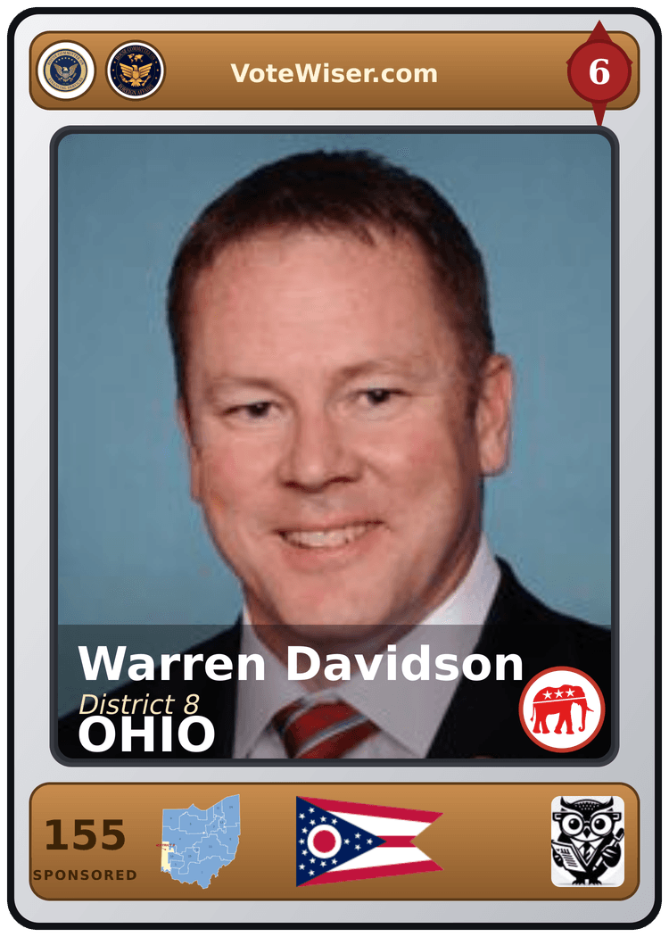 Warren Davidson trading card