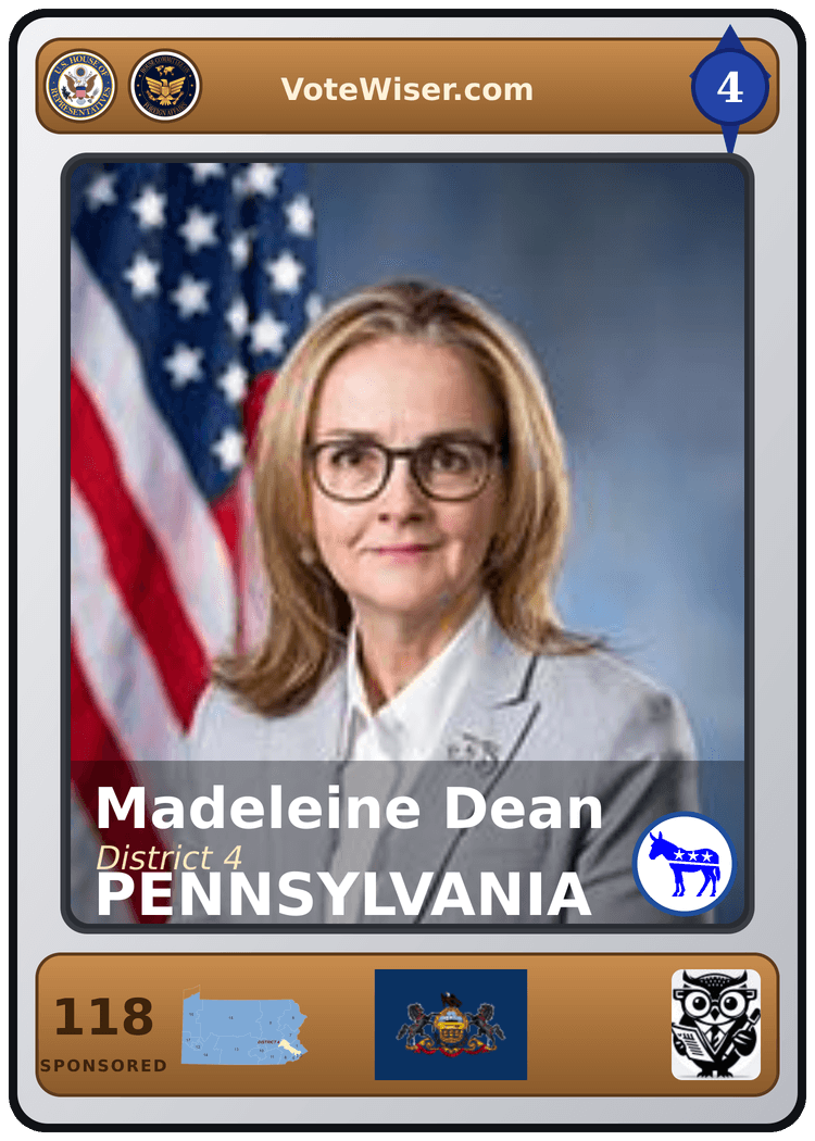 Madeleine Dean trading card