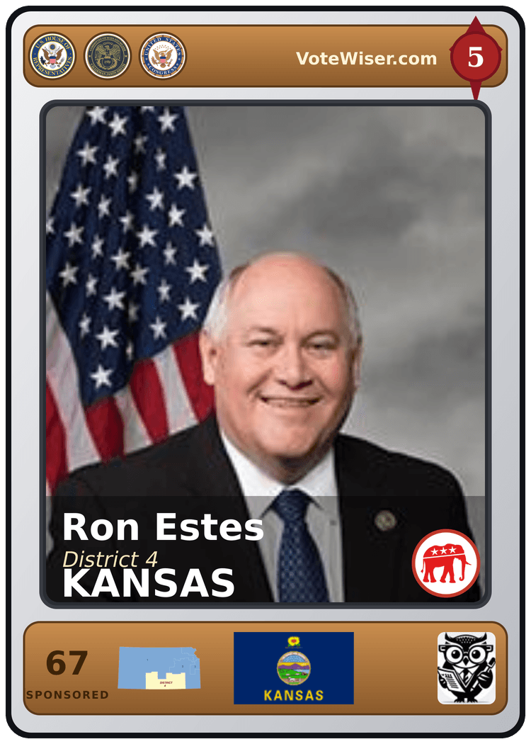 Ron Estes trading card