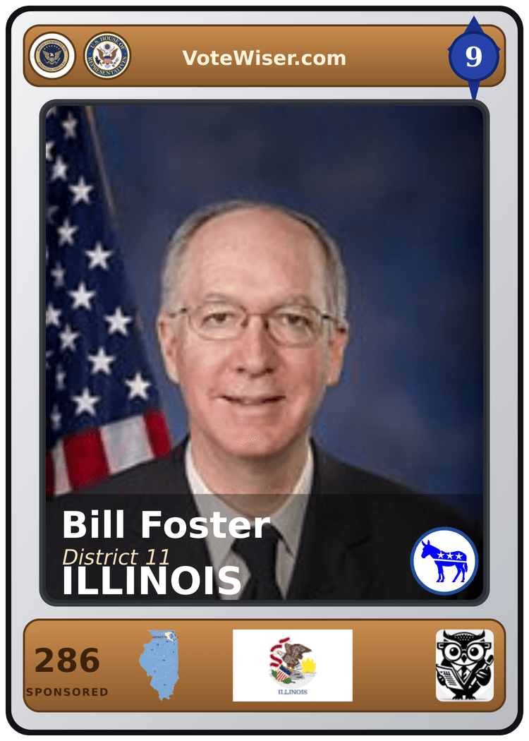 Bill Foster trading card