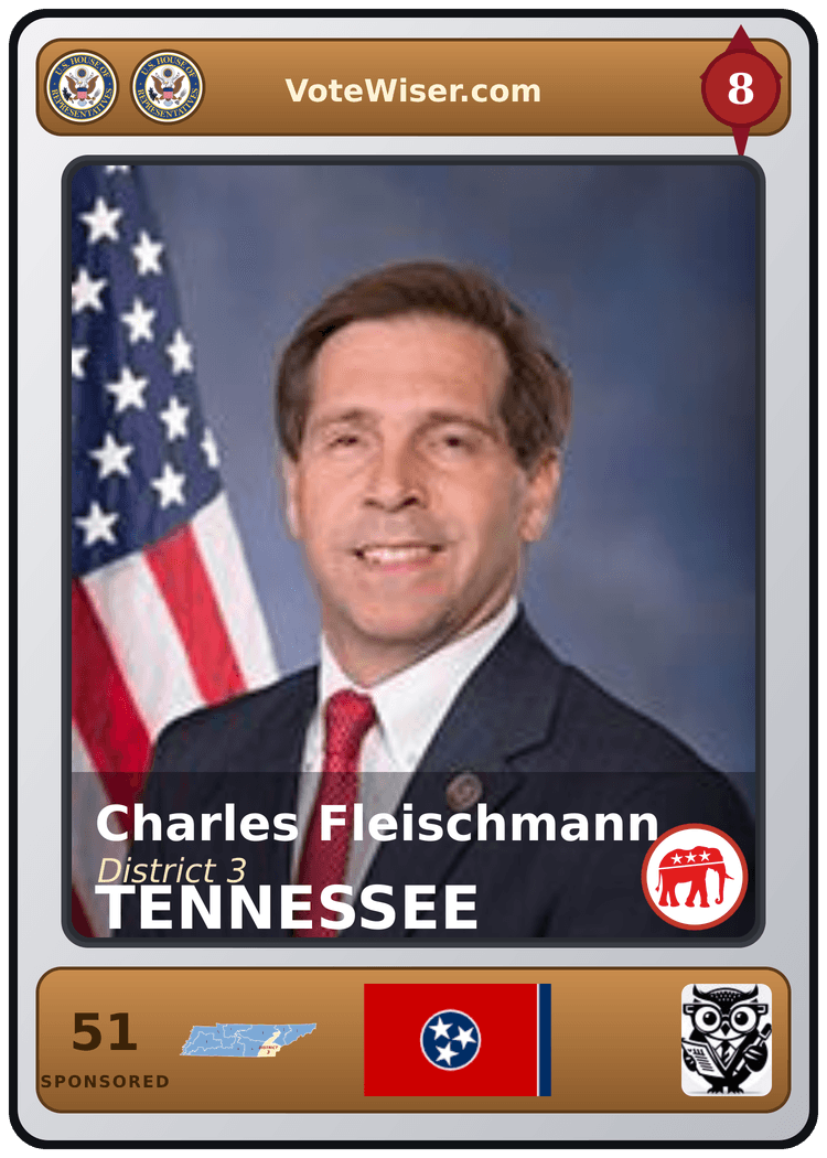 Charles J. "Chuck" Fleischmann trading card