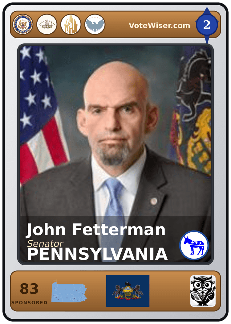 John Fetterman trading card