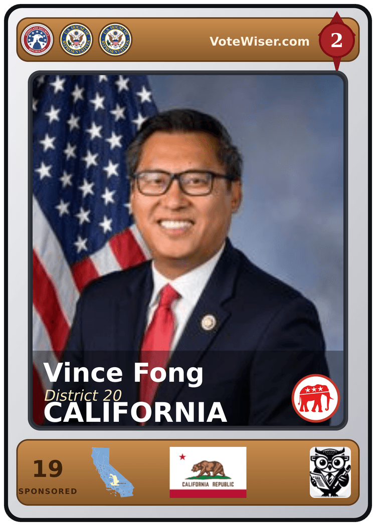 Vince Fong trading card