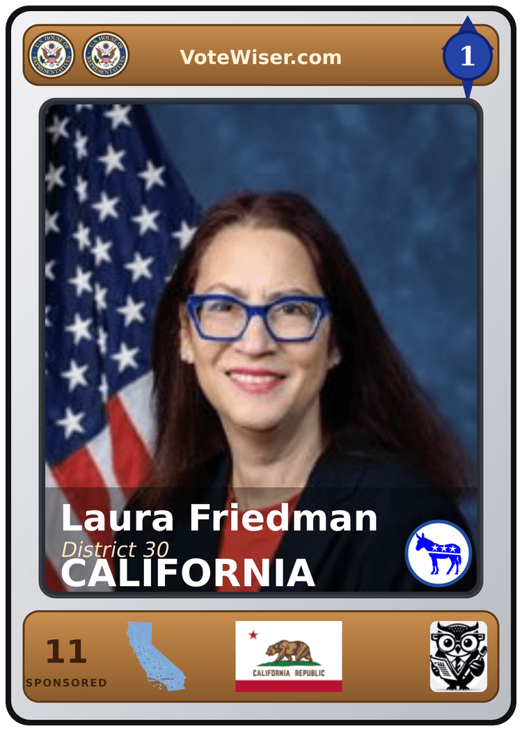 Laura Friedman trading card