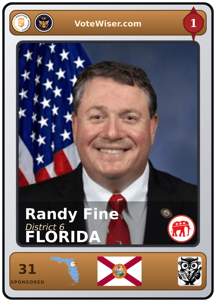 Randy Fine trading card