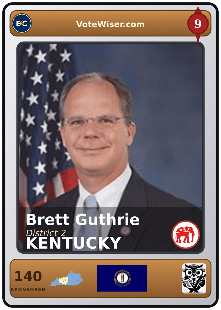 Brett Guthrie trading card