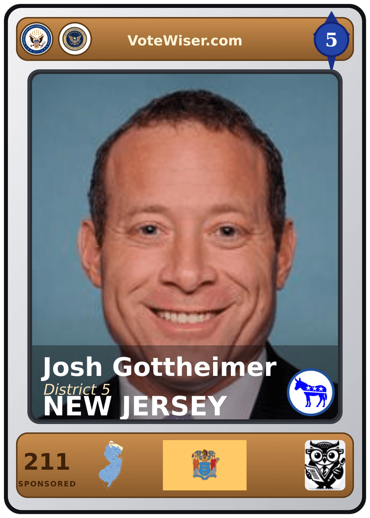 Josh Gottheimer trading card