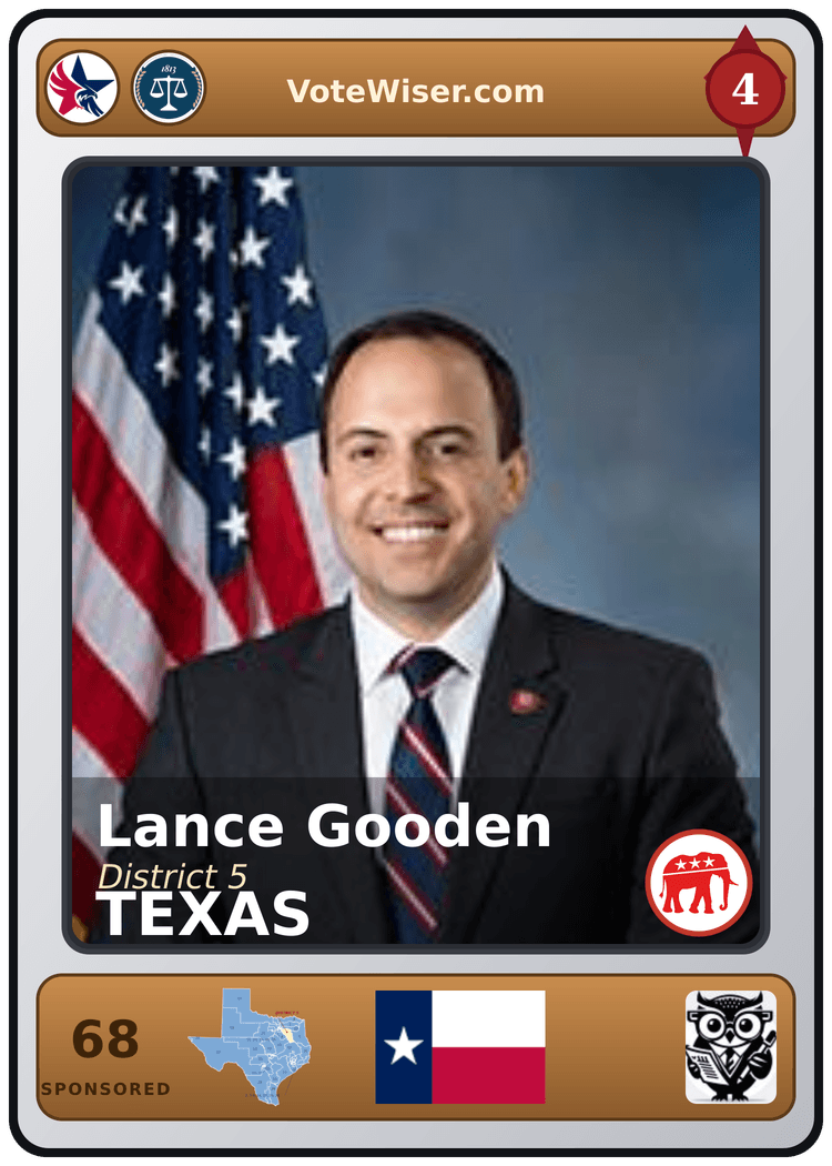Lance Gooden trading card