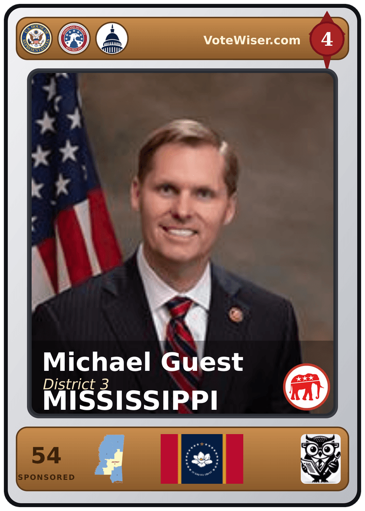 Michael Guest trading card