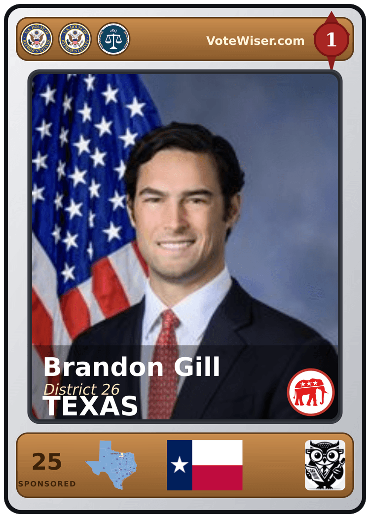 Brandon Gill trading card