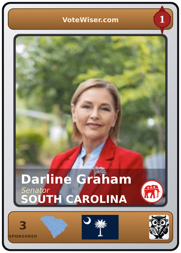 Darline Graham trading card